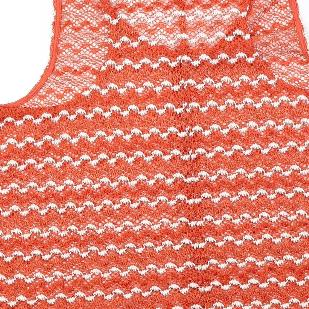 NEXT Womens Orange Basic T-Shirt Size 12