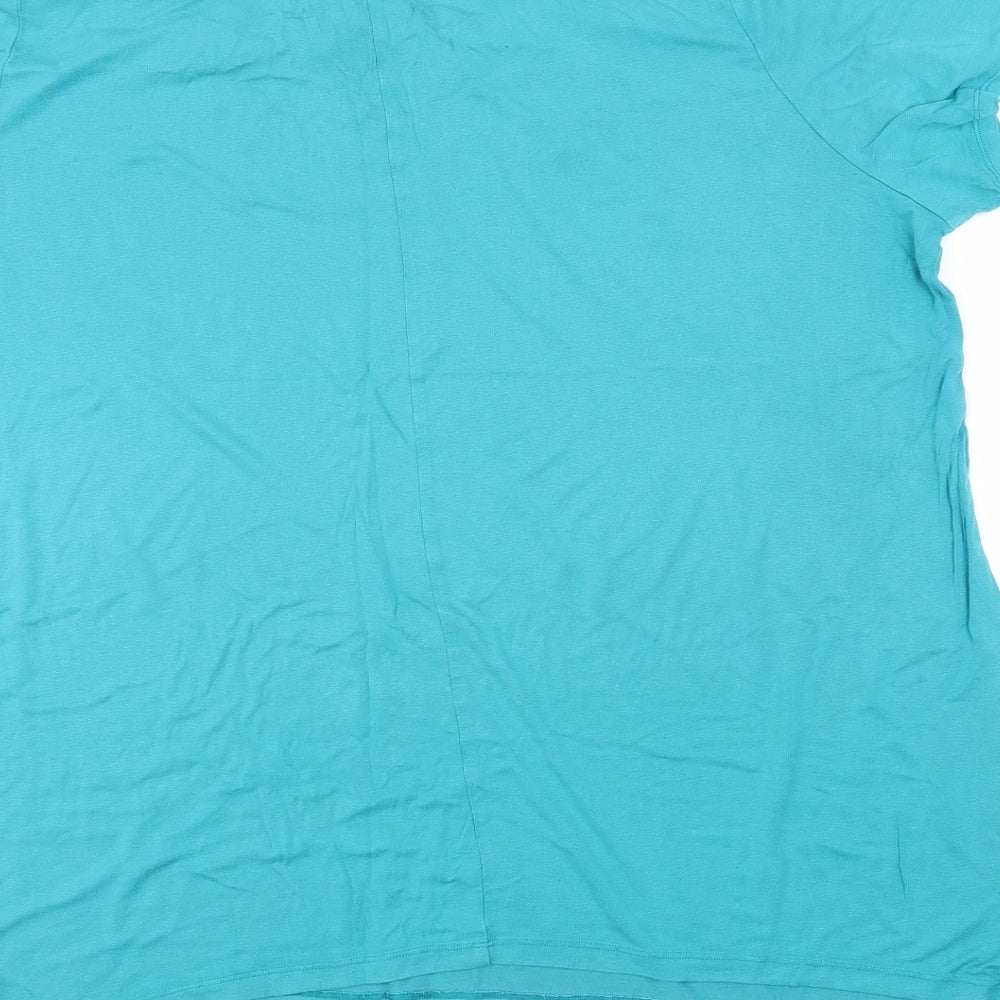 Preworn Womens Blue Basic Blouse Size XL