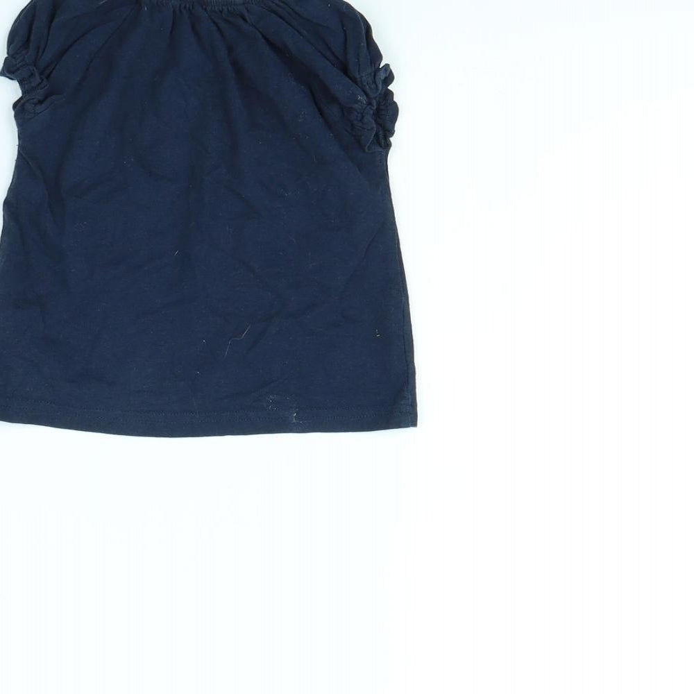 NEXT Baby Blue Basic T-Shirt Size 3-6 Months - Minnie mouse