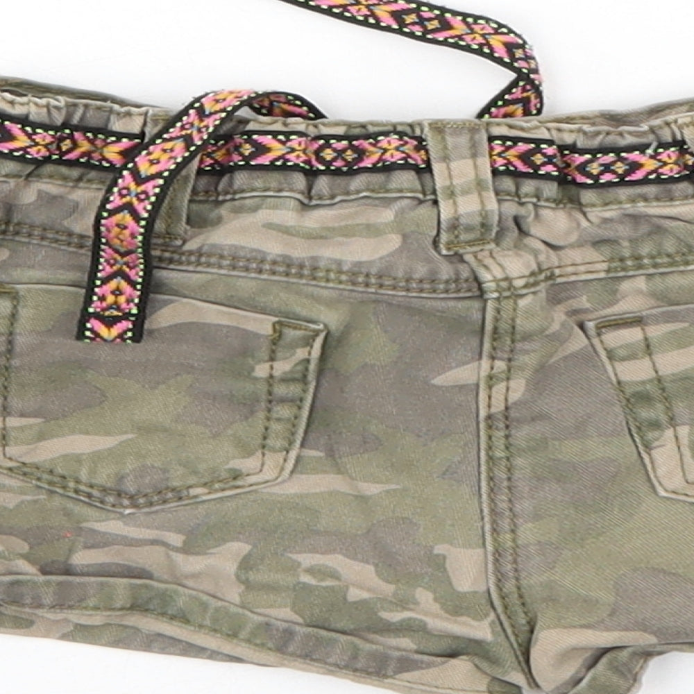 NEXT Boys Green Camouflage Cropped Trousers Size 6-9 Months - Boys Shorts
