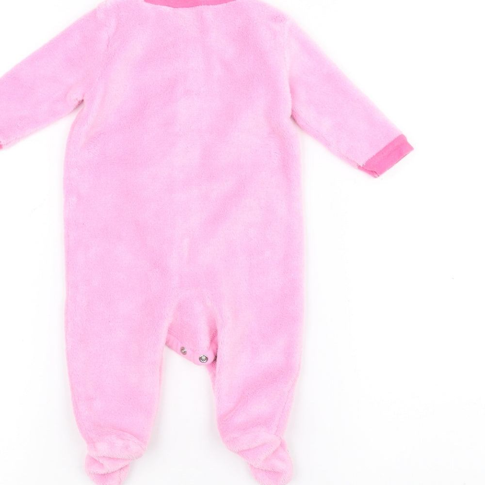 BabyGear Baby Pink Solid Babydoll One Piece Size 0-3 Months