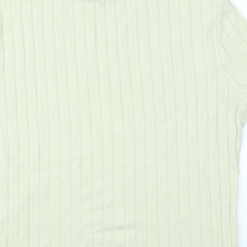 Primark Womens Ivory Basic T-Shirt Size M