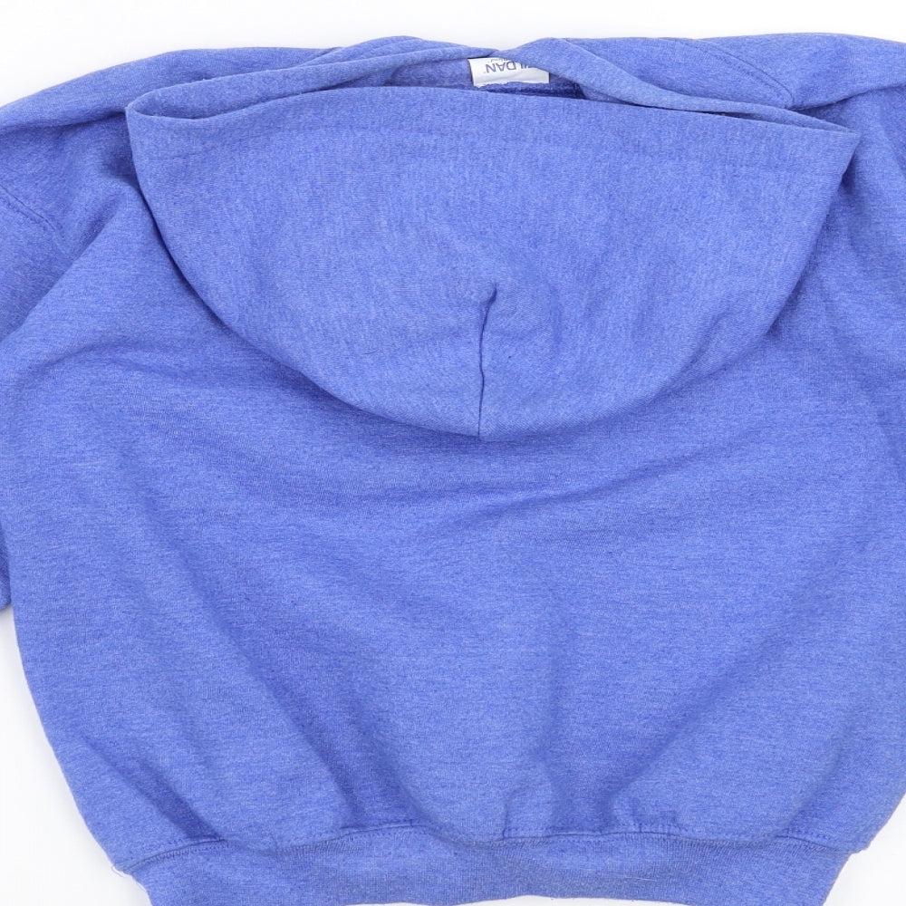 Gildan Boys Blue Pullover Hoodie Size M - fortnite