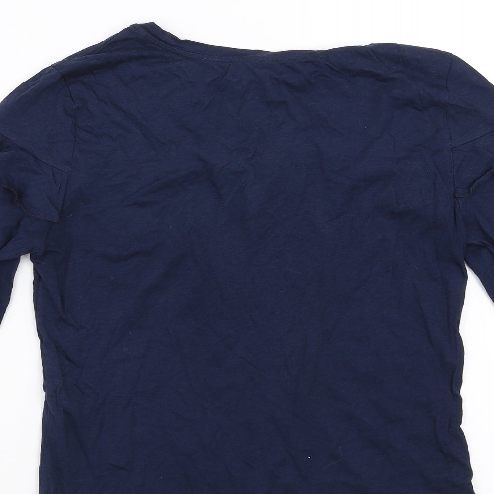 New Look Womens Blue Basic Blouse Size 8