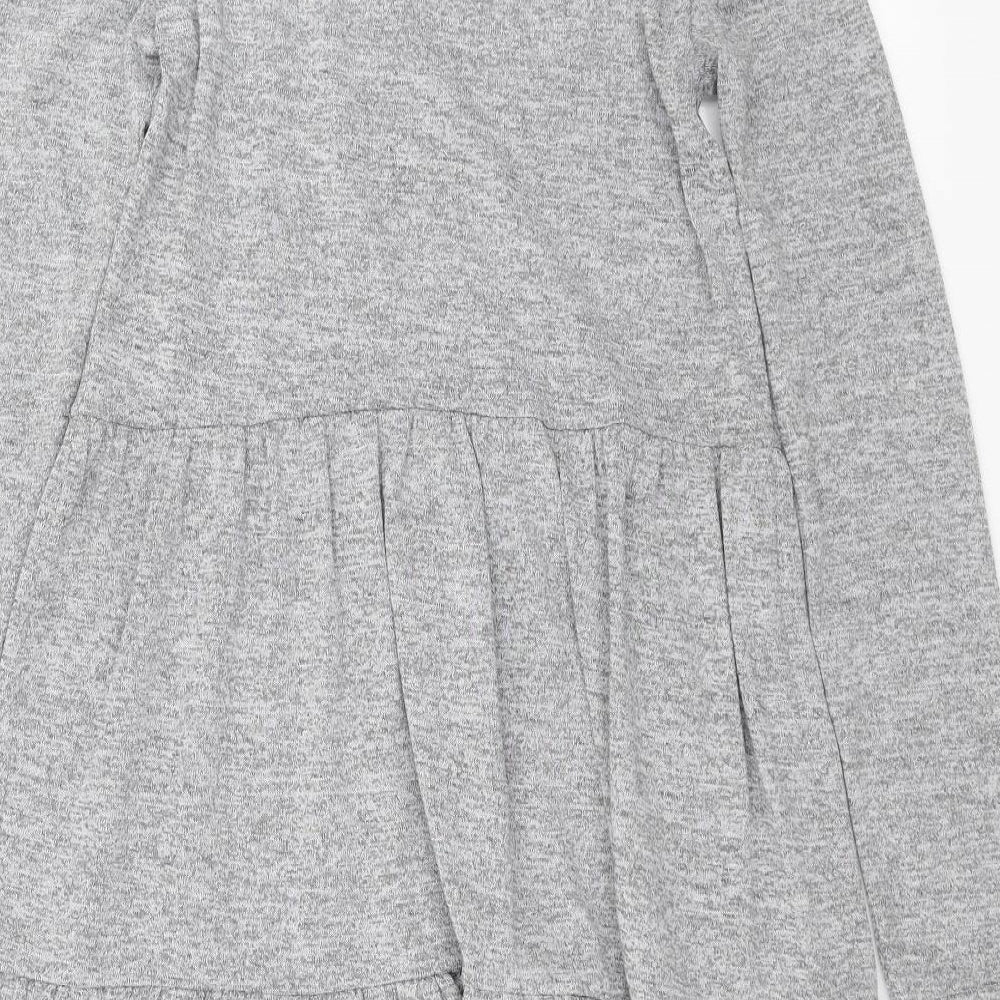 New Look Womens Grey Jumper Dress Size 8