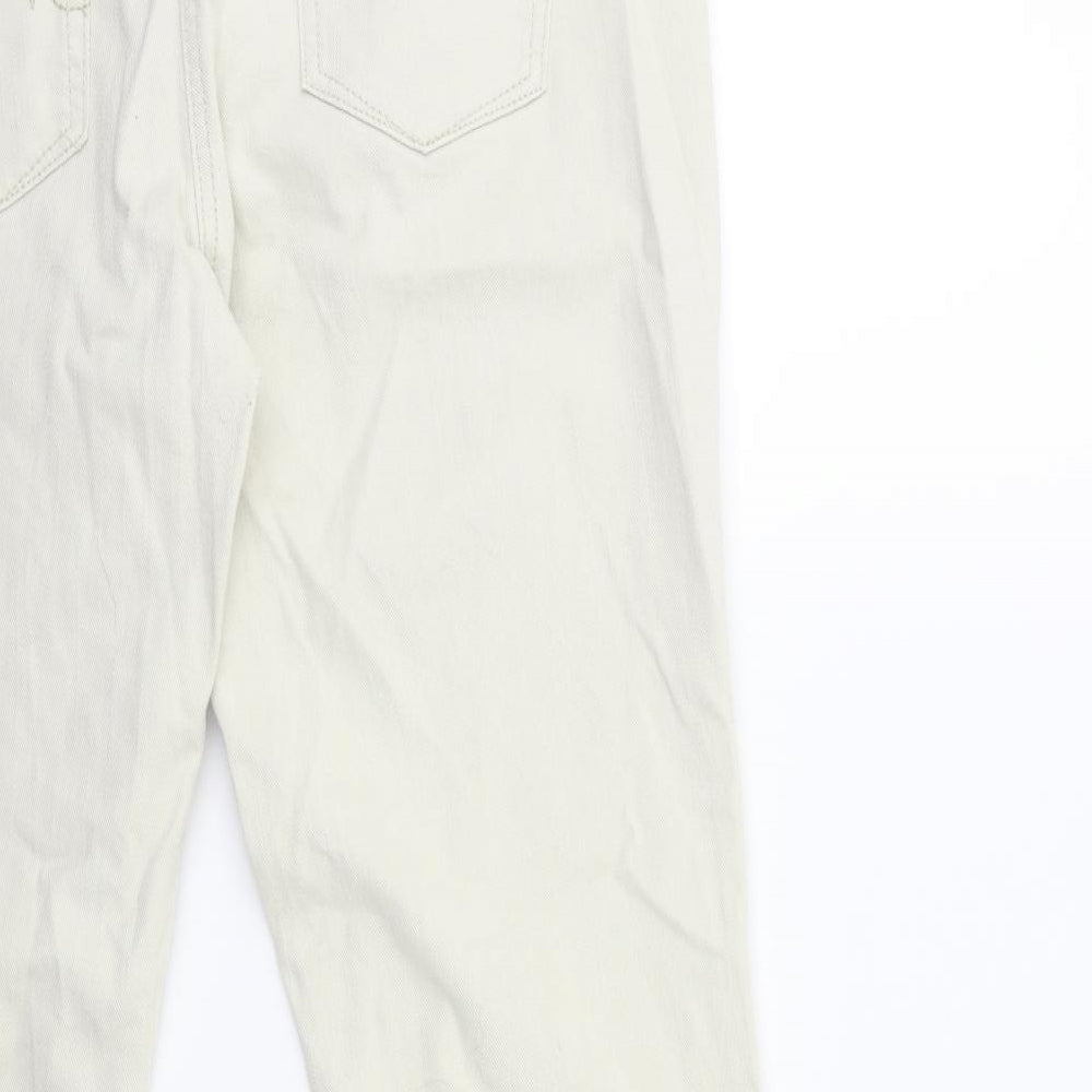 NEXT Womens Beige Denim Skinny Jeans Size 12 L28 in