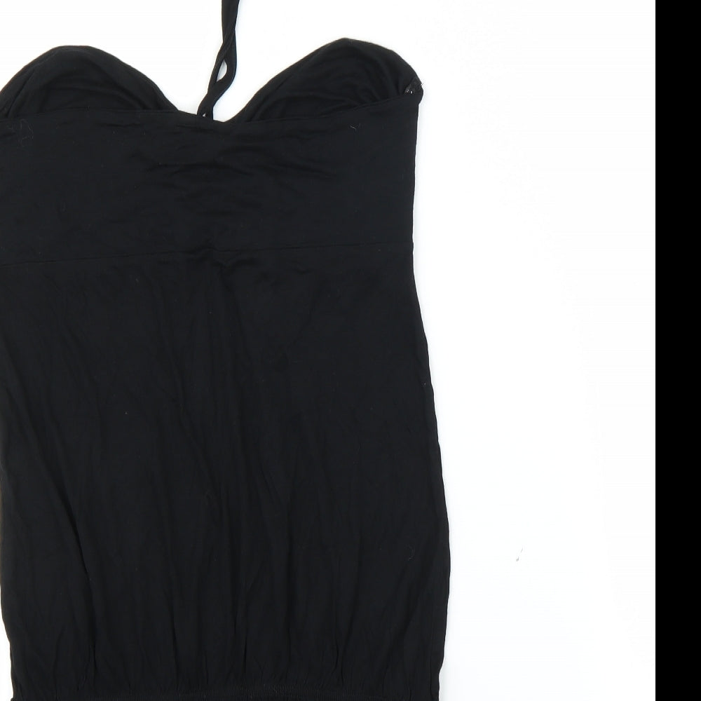 Warehouse Womens Black Basic Blouse Size 14