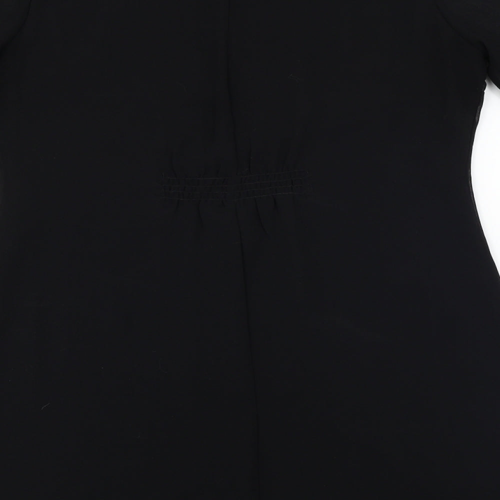 F&F Womens Black Basic Blouse Size 10