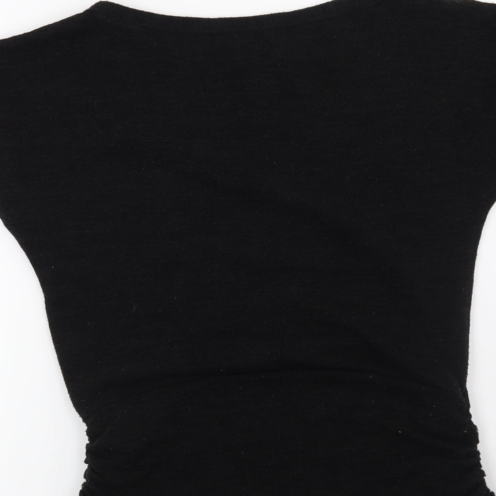 Preworn Womens Black Pullover Jumper Size 12