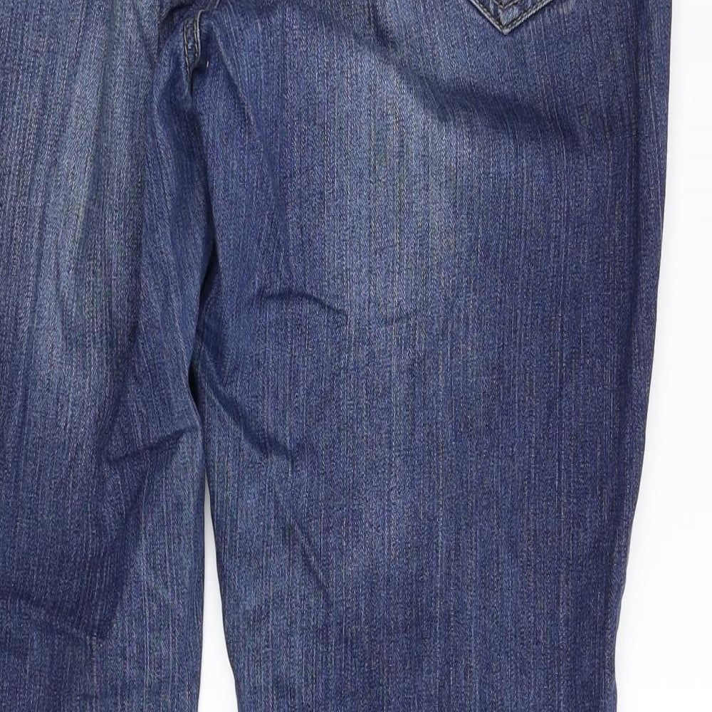 mamas & papas Womens Blue Denim Bootcut Jeans Size 12 L30 in