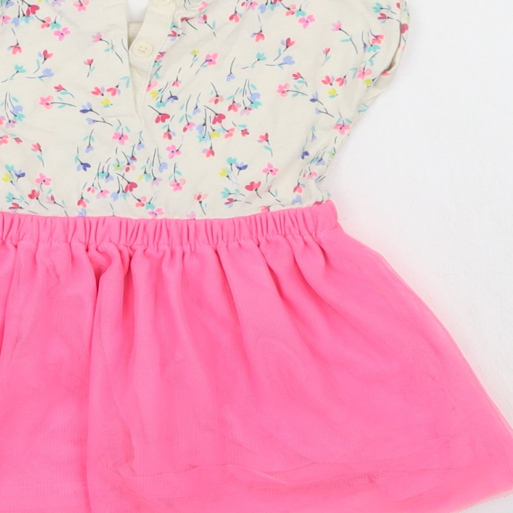 Gap Boys Multicoloured Floral T-Shirt Dress Size 12-18 Months