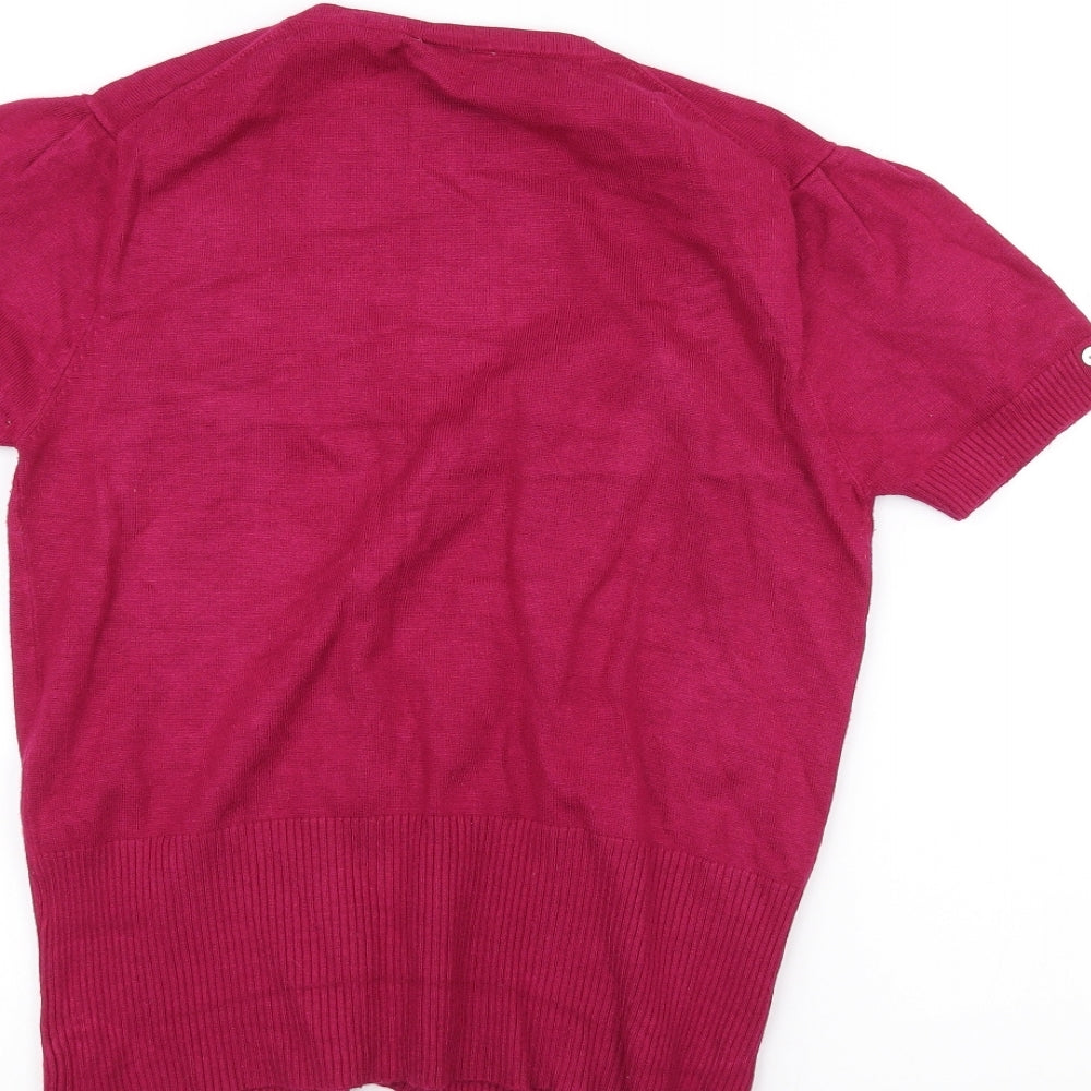 John Lewis Womens Pink Cardigan Jumper Size S