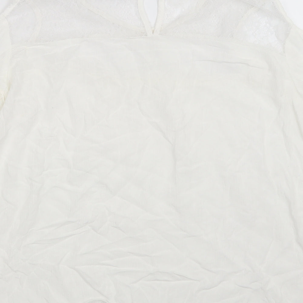 F&F Womens White Basic Blouse Size 14