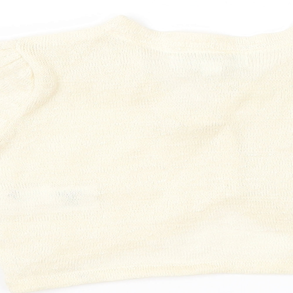 Blue Zoo Girls Ivory Cardigan Jumper Size 2-3 Years