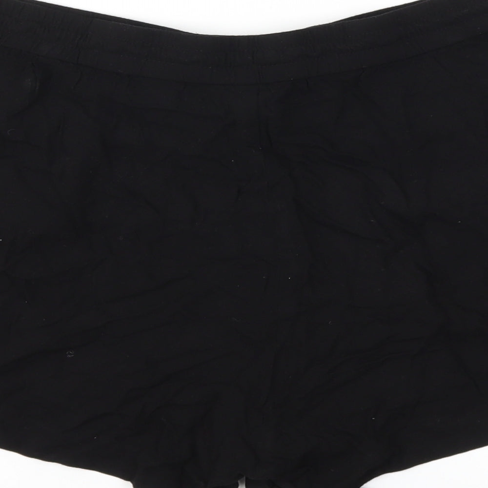 H&M Womens Black Hot Pants Shorts Size 8 - Stretch waistband