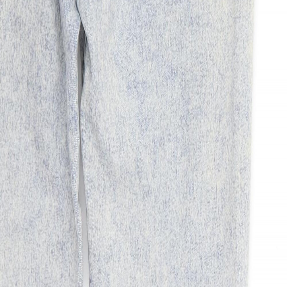 Zara Womens Blue Rayon Skinny Jeans Size 6 L31 in - jegging