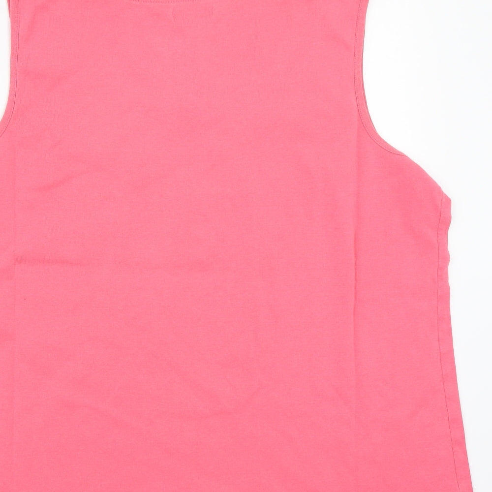 BM Womens Pink Basic T-Shirt Size XL