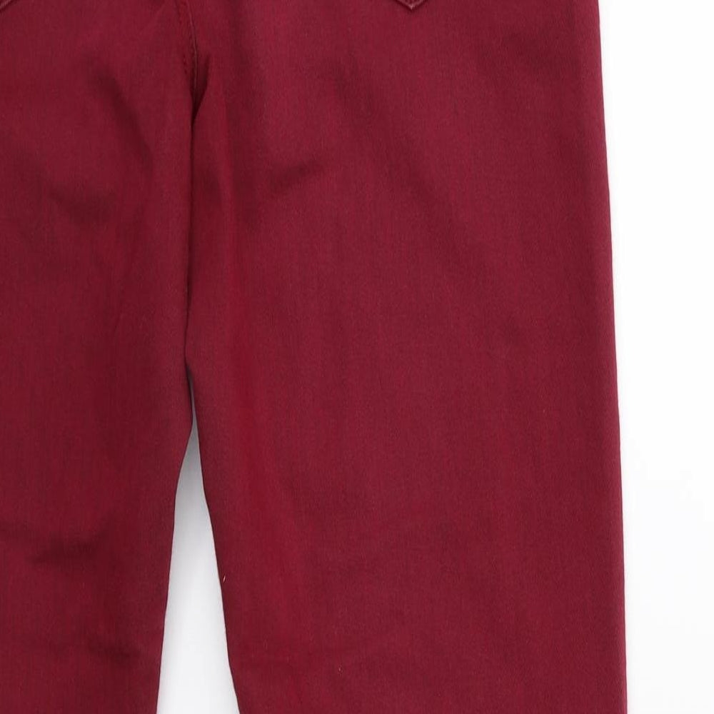 Marks and Spencer Womens Red Denim Skinny Jeans Size 10 L29 in