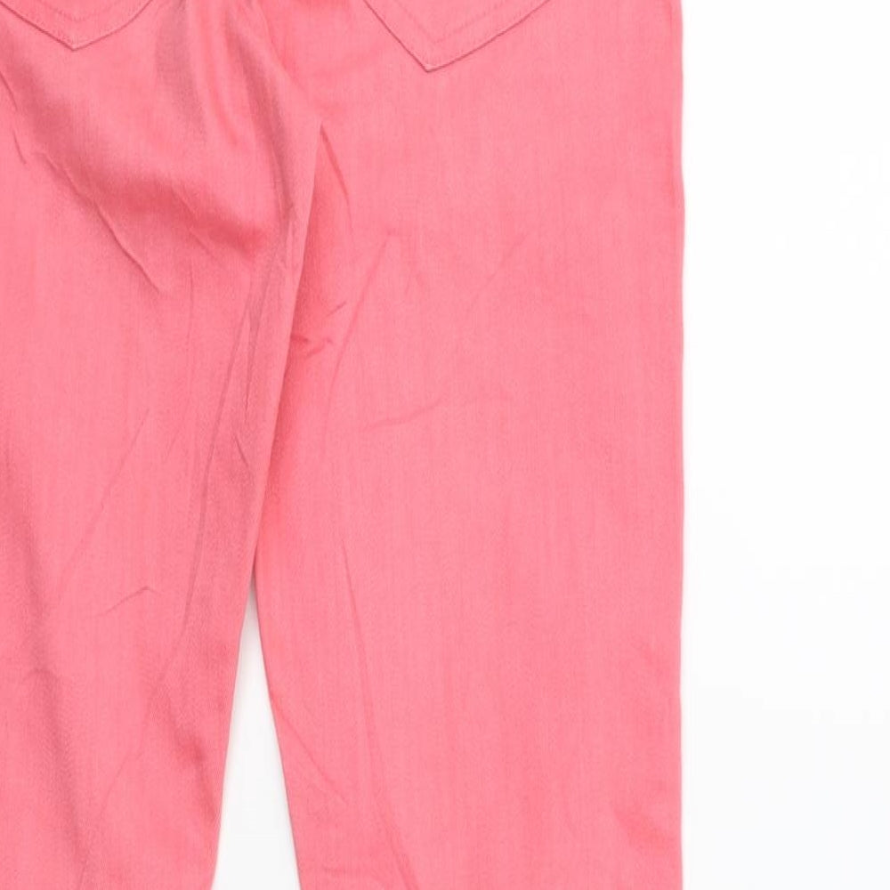 VERO MODA Womens Pink Denim Skinny Jeans Size XS L32 in