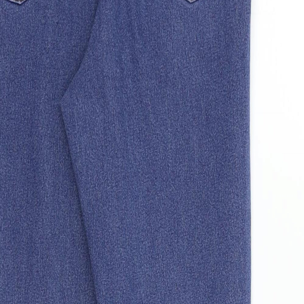 deniem & co Womens Blue Straight Jeans Size 12 L28 in