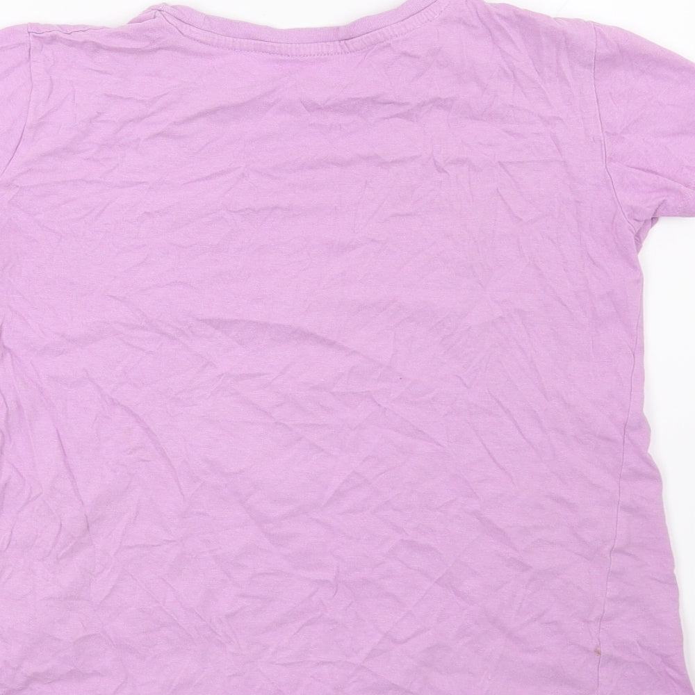 PEP & CO Girls Purple Basic T-Shirt Size 12-13 Years - Selfie Queen