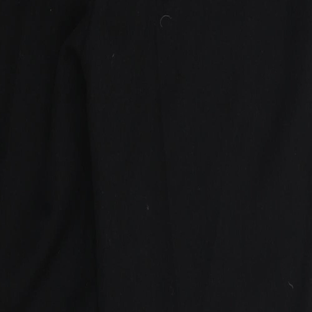 Papaya Womens Black Trousers Size 12 L29 in