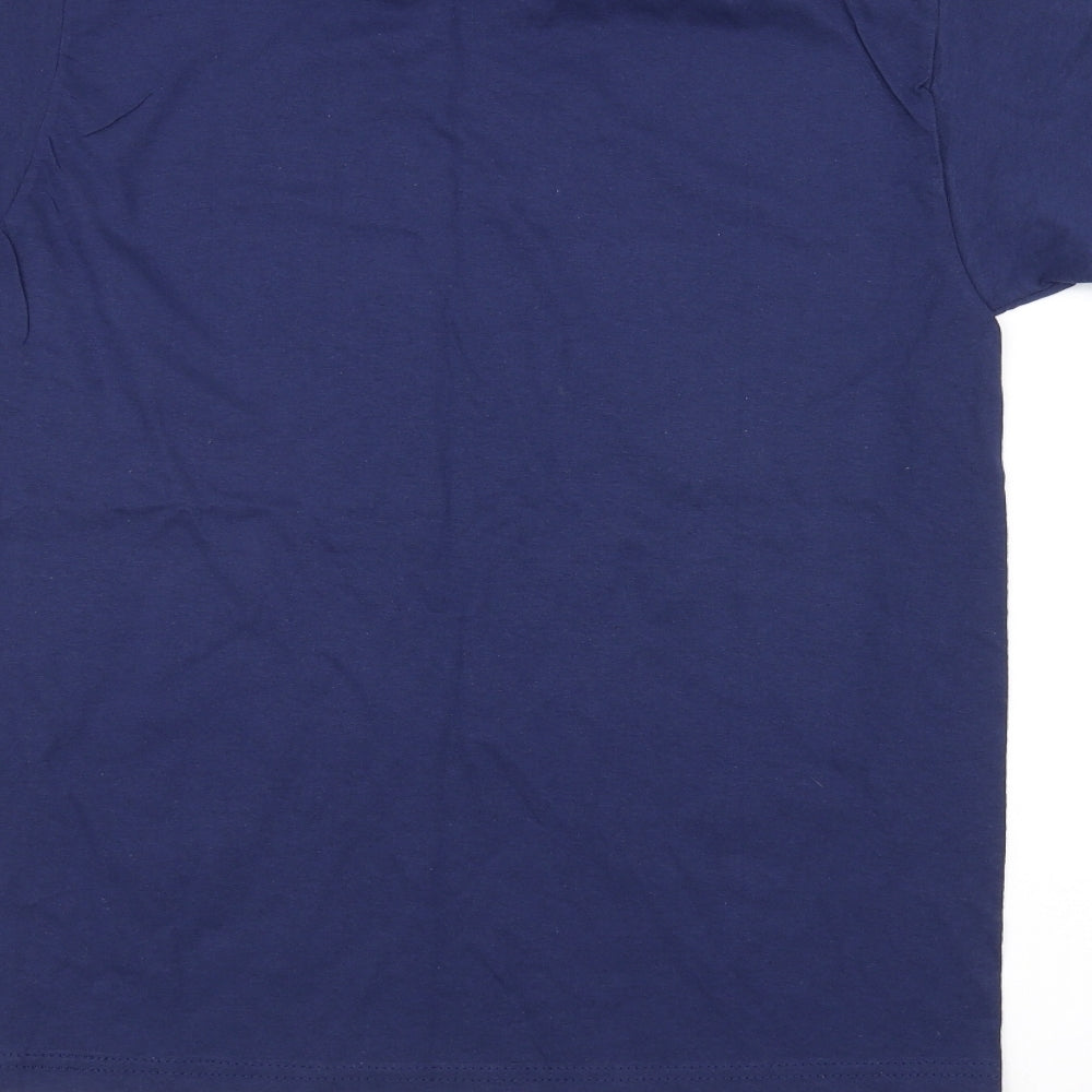 Fruit of the Loom Girls Blue Basic T-Shirt Size 12-13 Years - Gaming