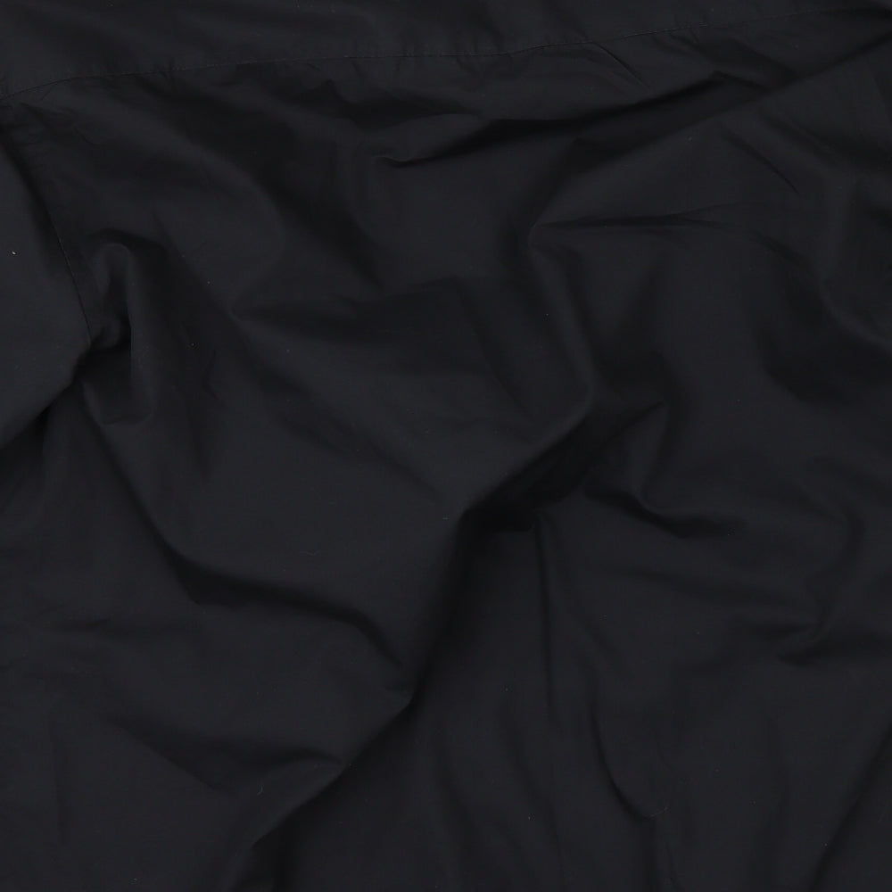TU Mens Black Button-Up