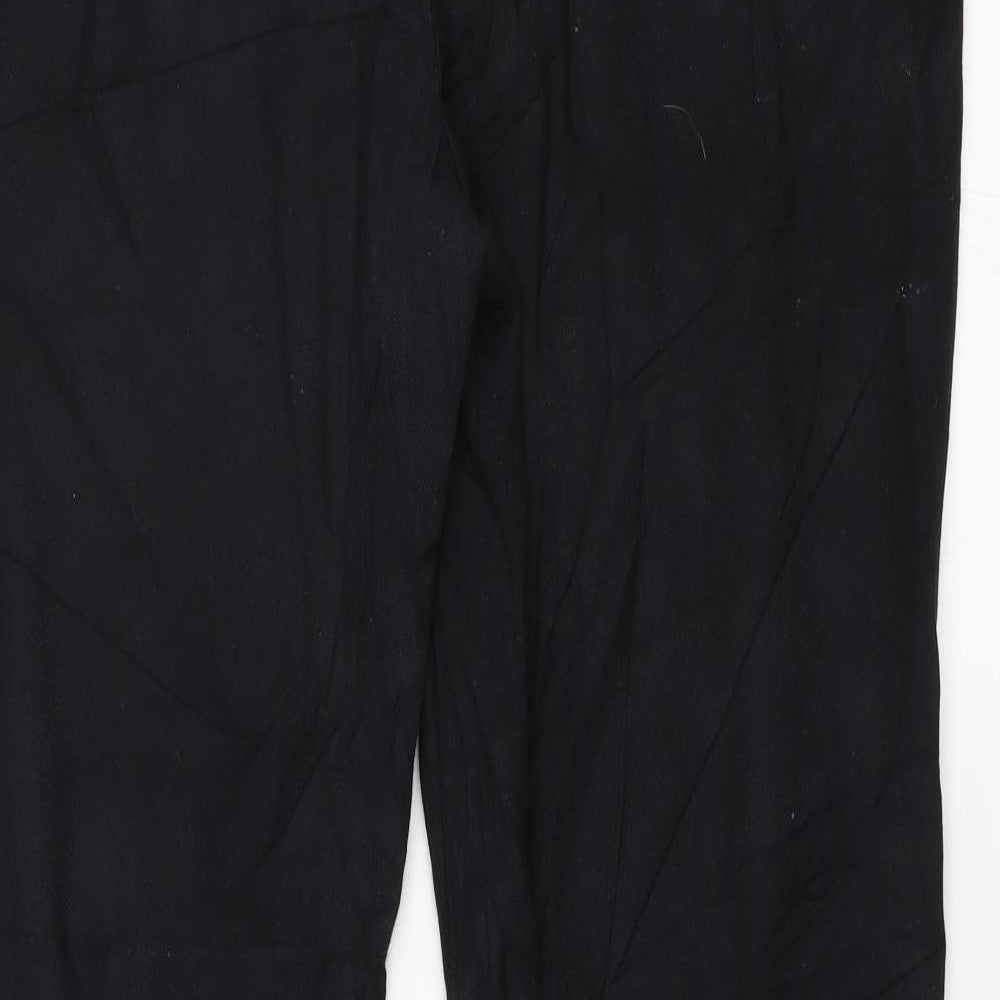 Soon Womens Black Trousers Size 12 L30.5 in