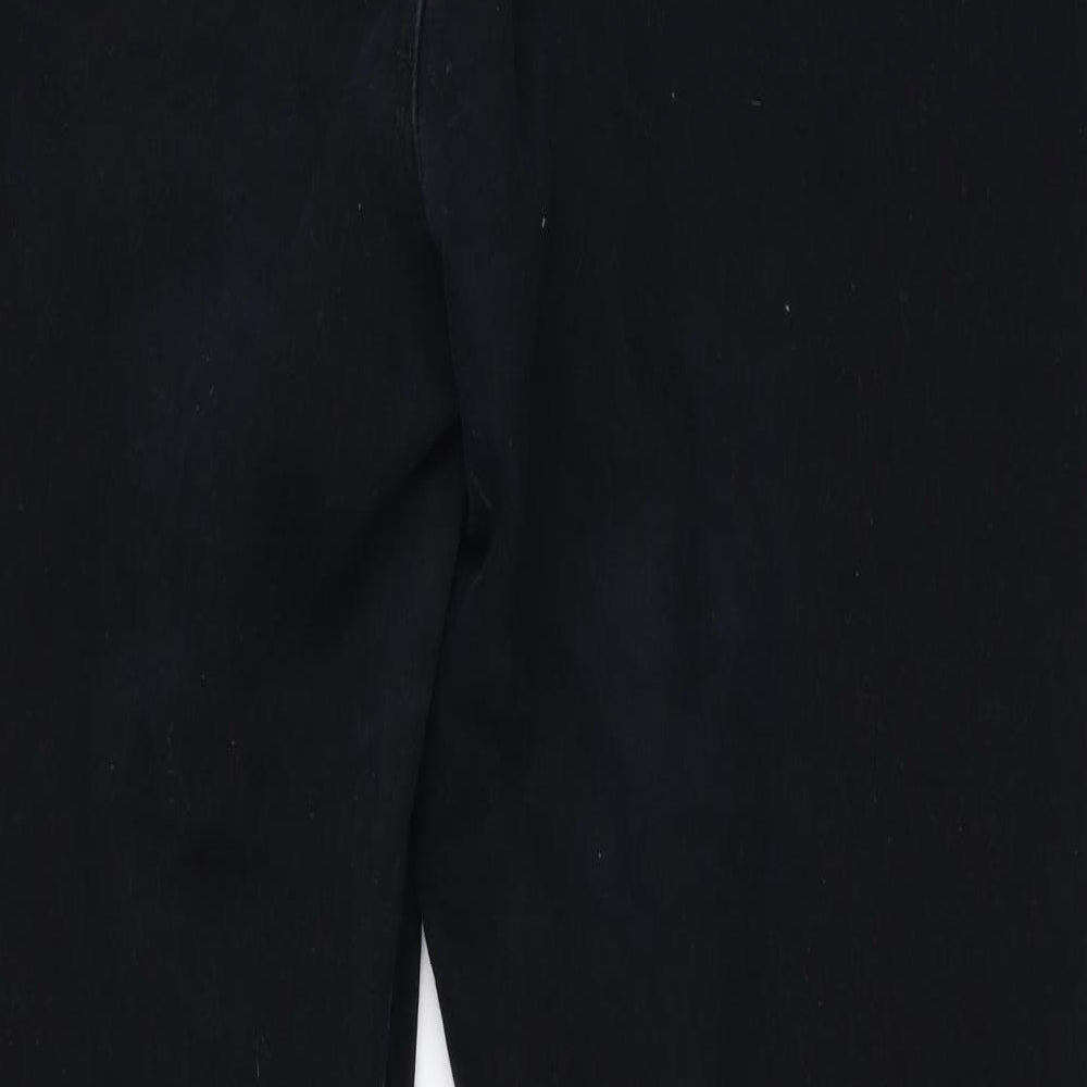 Blue Fashion Womens Black Denim Straight Jeans Size 34 in L29 in