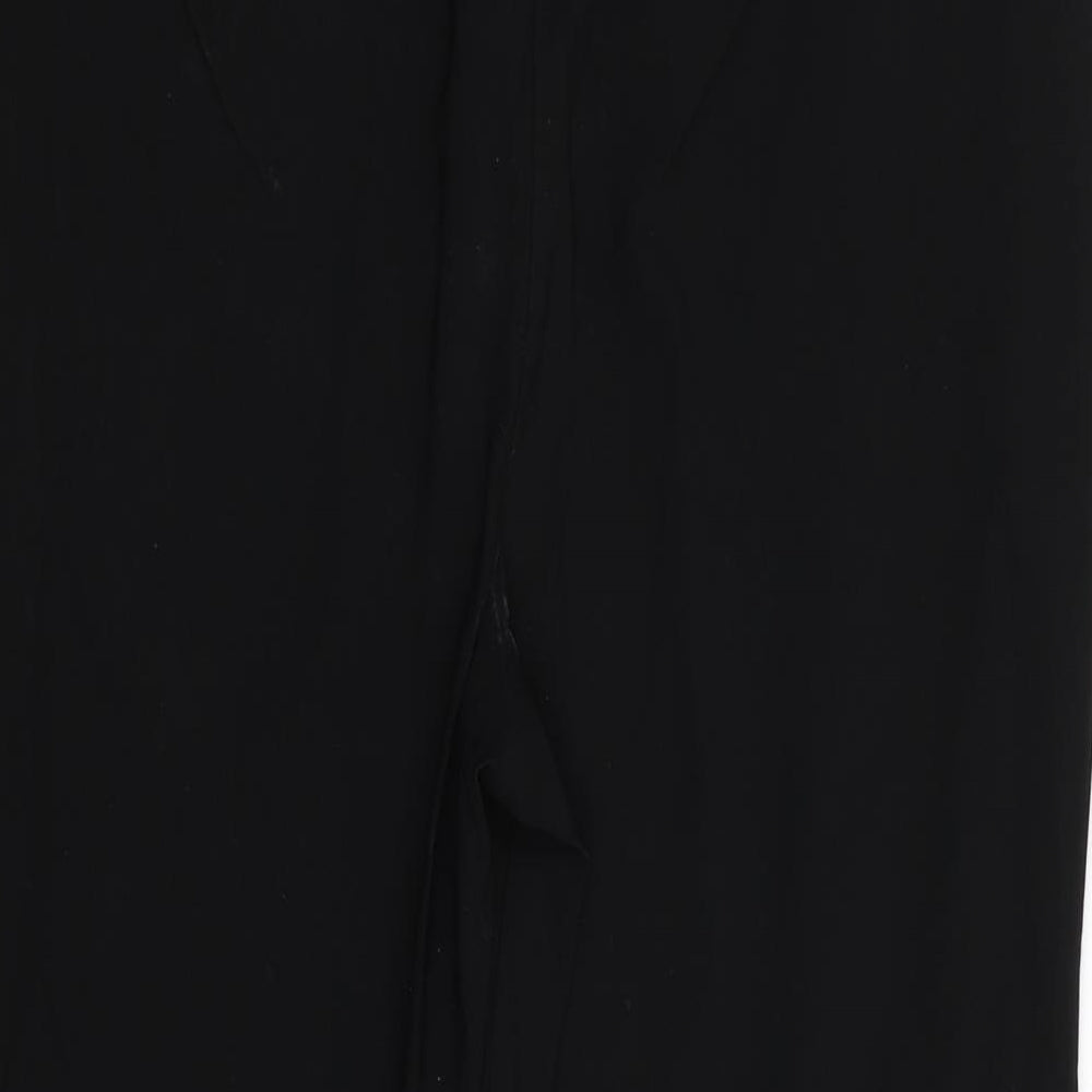 Papaya Womens Black Trousers Size 12 L20 in