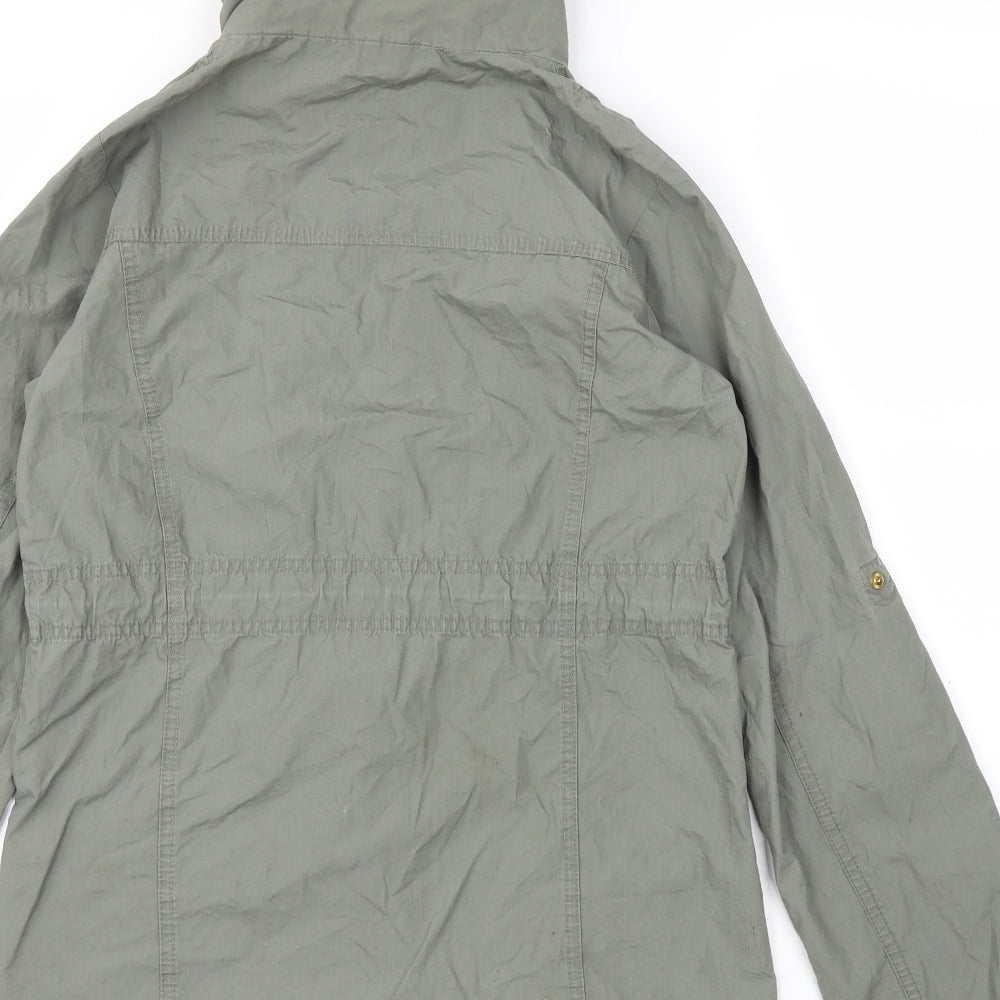 DENIM &CO Womens Green Jacket Coat Size 10