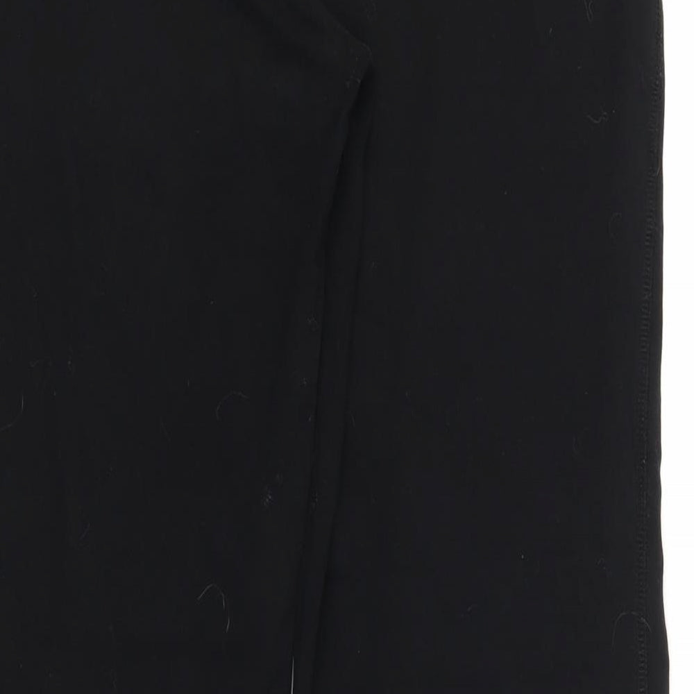 TU Womens Black Trousers Size 10 L28 in - Stretch waistband