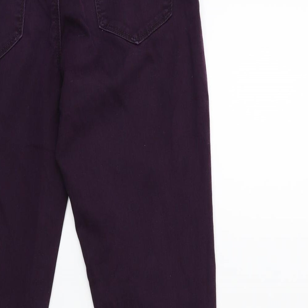 yesyes Womens Purple Denim Skinny Jeans Size 12 L28 in