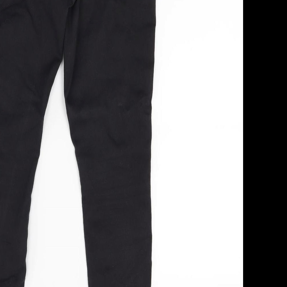 Topshop Womens Black Denim Skinny Jeans Size 30 in L24 in