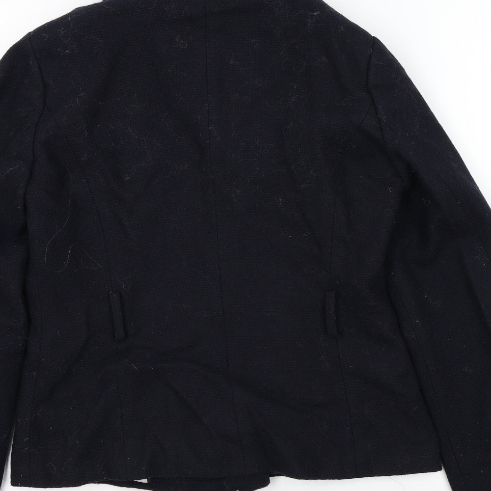 H&M Womens Blue Jacket Coat Size 38