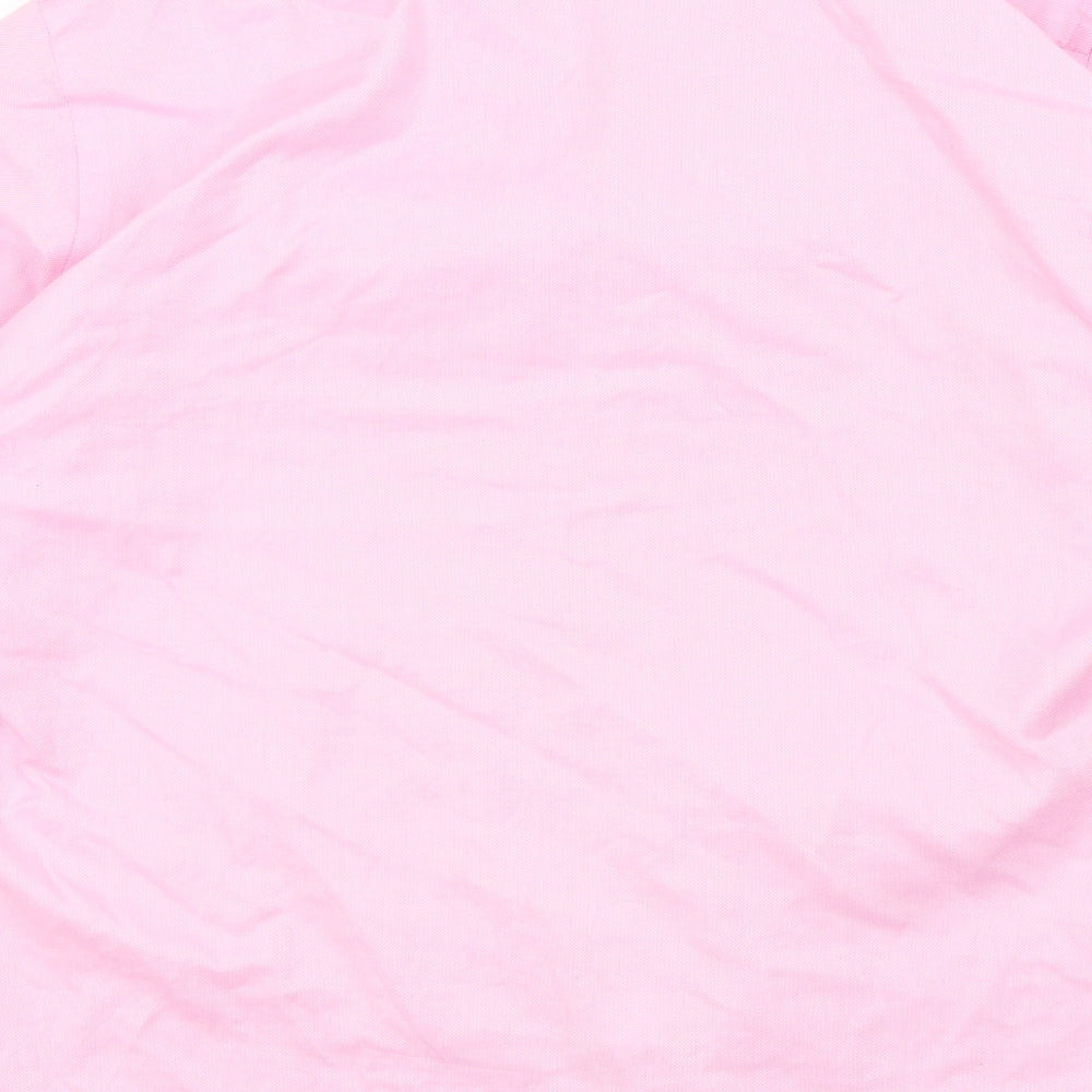 guthrie & valentine Mens Pink Colourblock Button-Up Size L