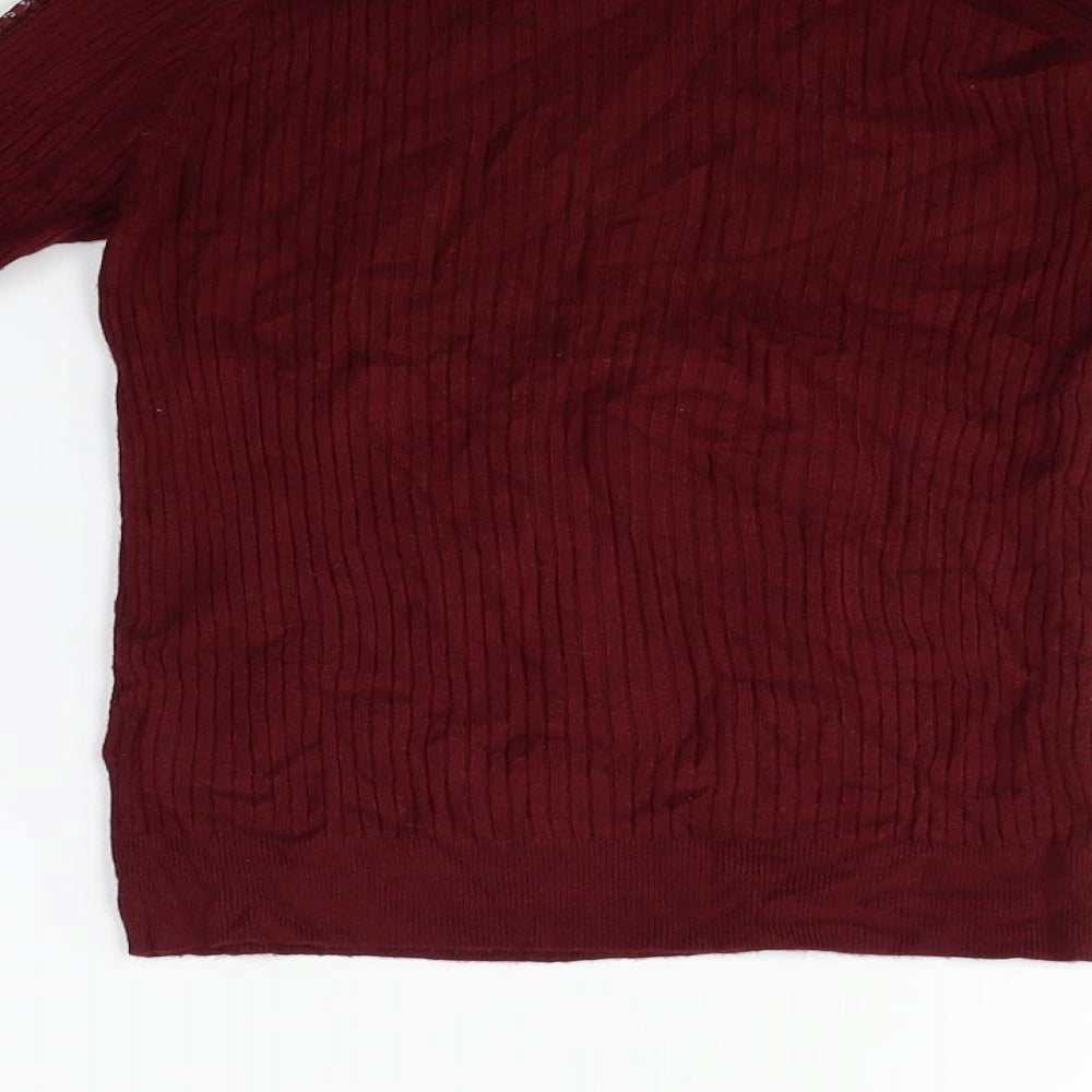 Matalan Girls Red Pullover Jumper Size 11 Years