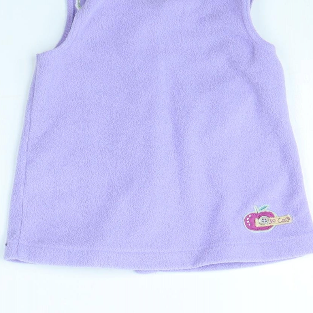 NEXT Girls Purple Gilet Jacket Size 3-6 Months