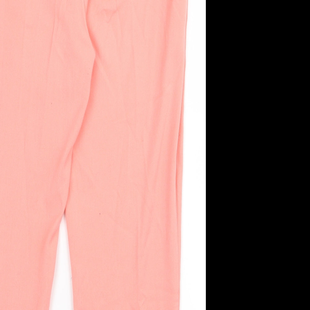 m&s Womens Pink Trousers Size 16 L24 in