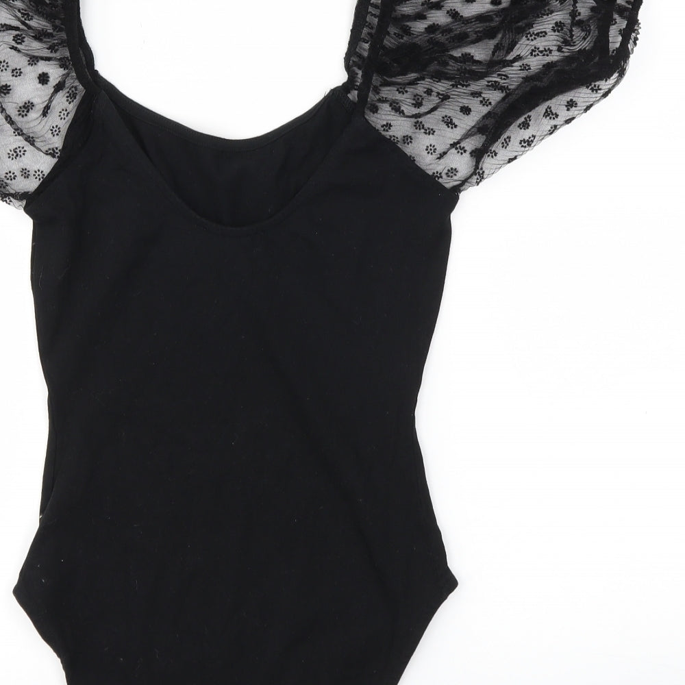 Primark Womens Black Bodysuit One-Piece Size S
