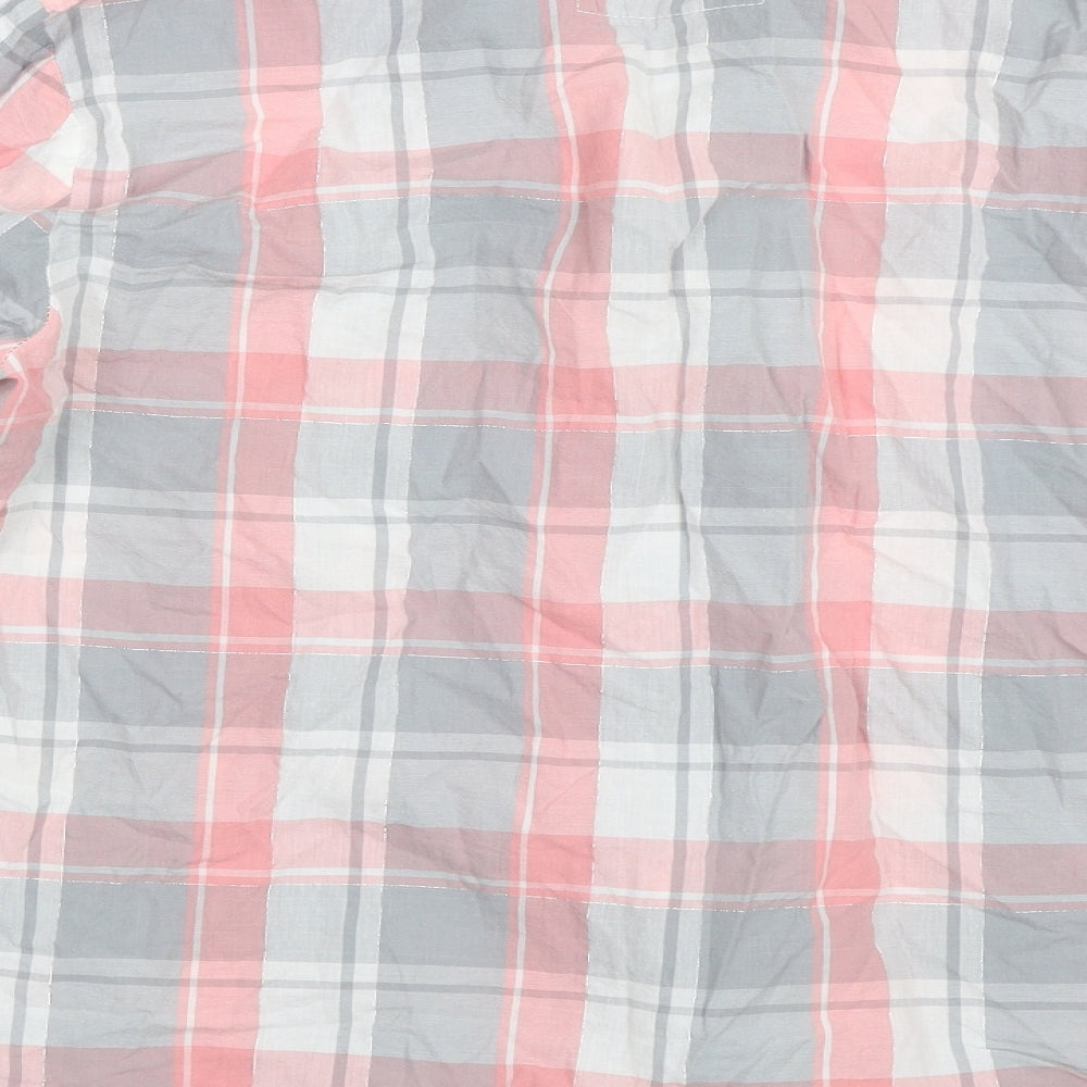 Primark Womens Pink Check Top Pyjama Top Size 14