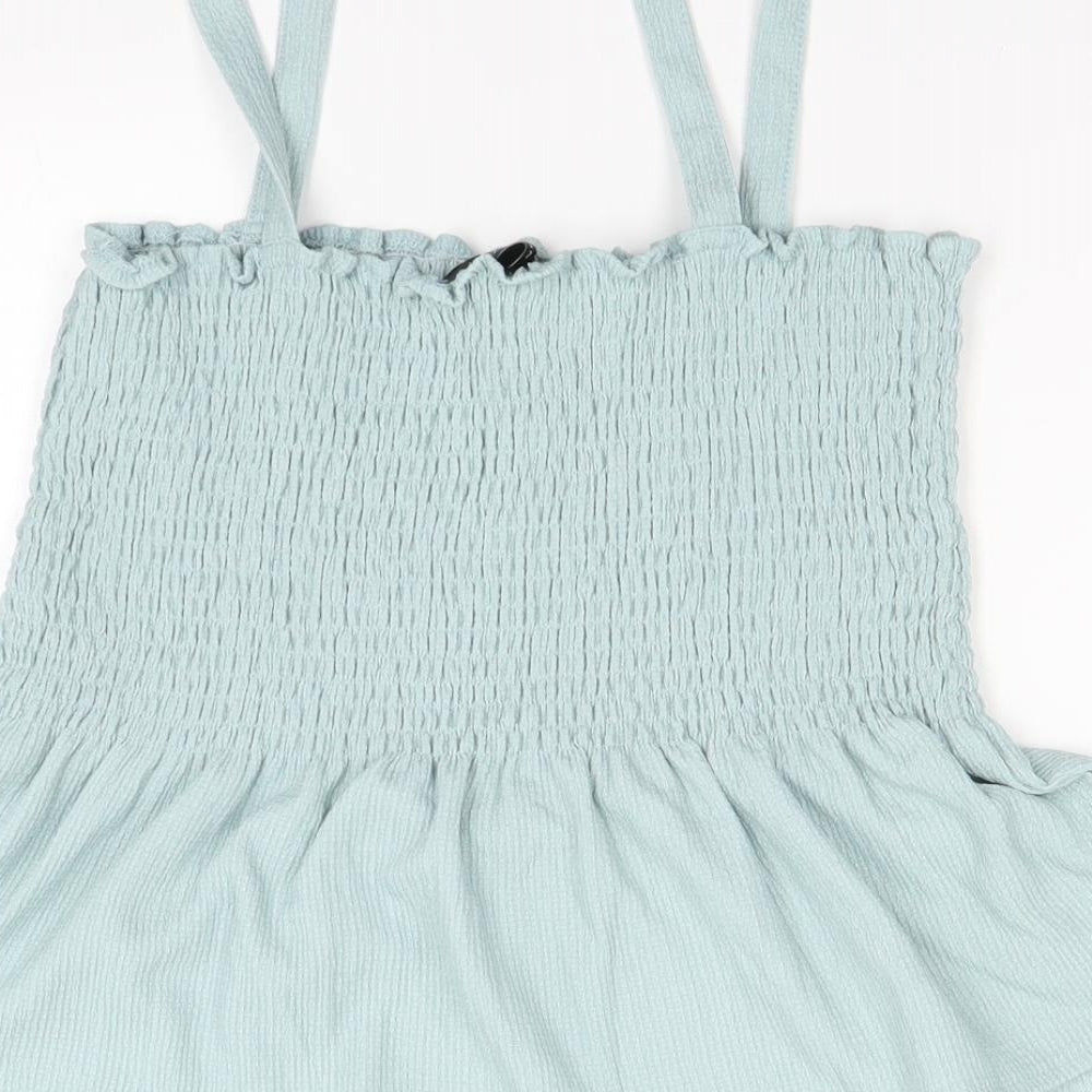 New Look Womens Green Basic Blouse Size 12