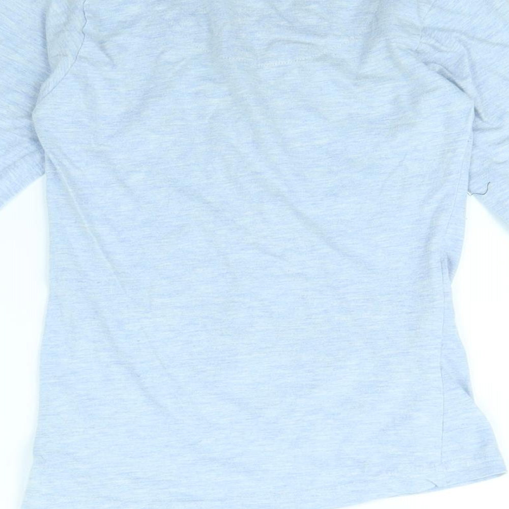 Fabulous Womens Blue Solid Babydoll Pyjama Top Size 6