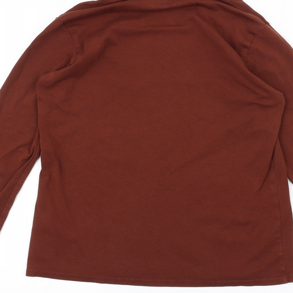 uni Womens Brown Basic T-Shirt Size M