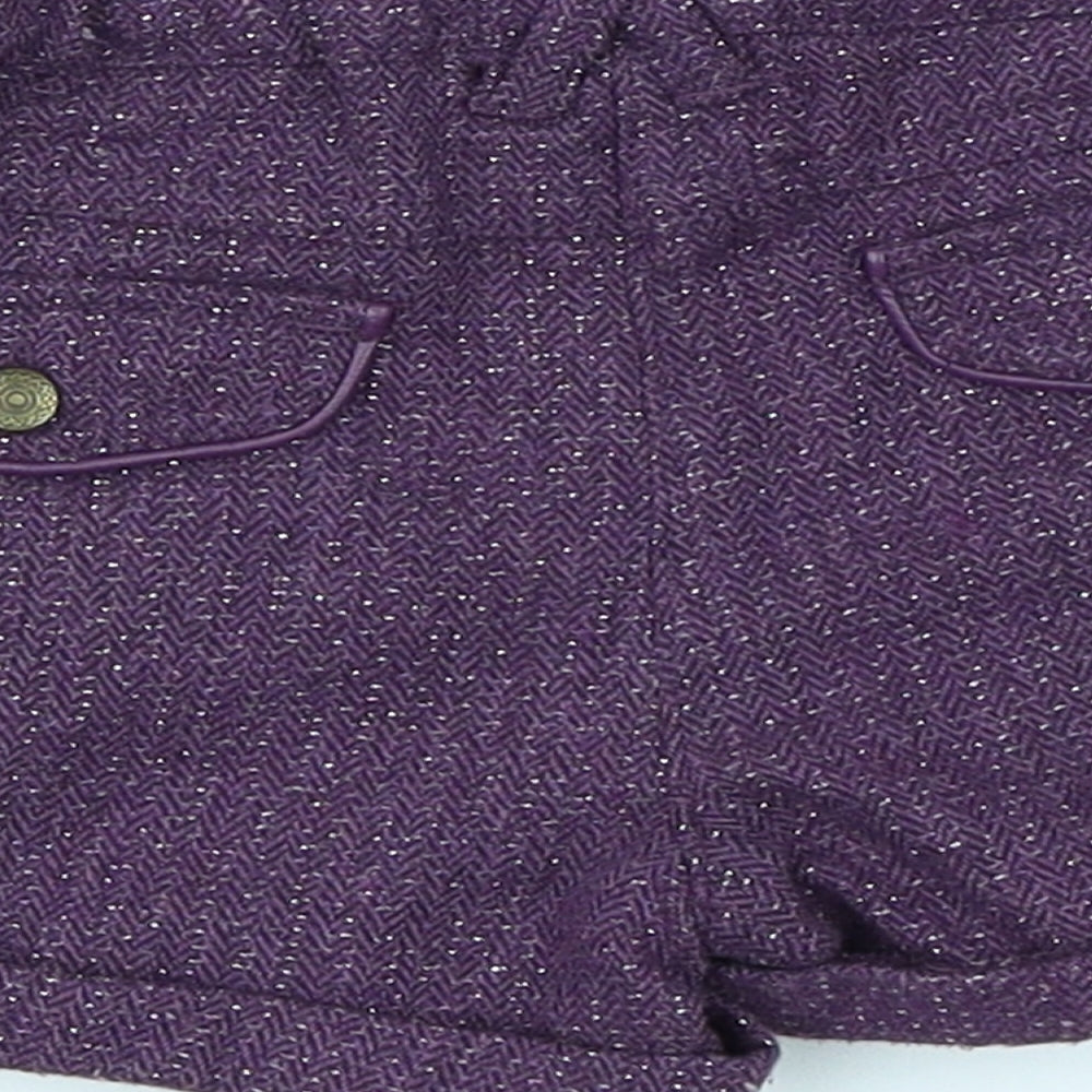 F&F Girls Purple Cropped Trousers Size 18-24 Months