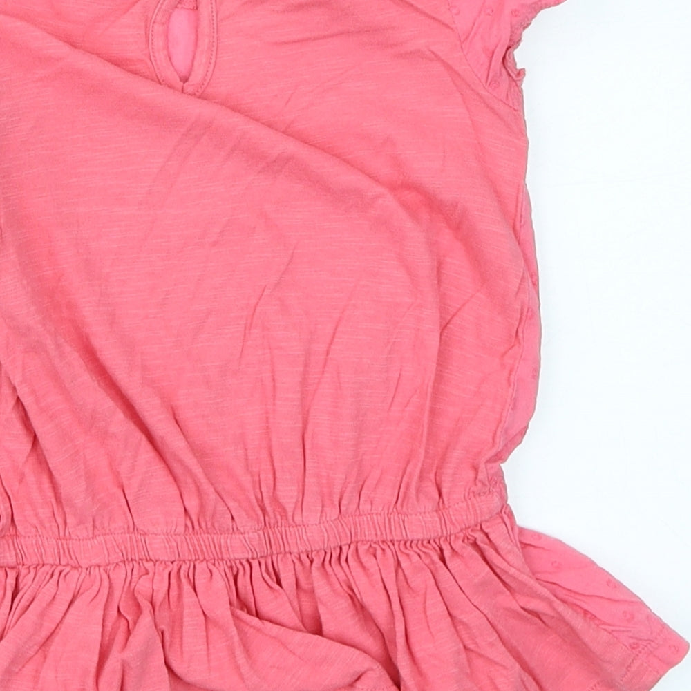 NEXT Girls Pink Basic T-Shirt Size 2-3 Years