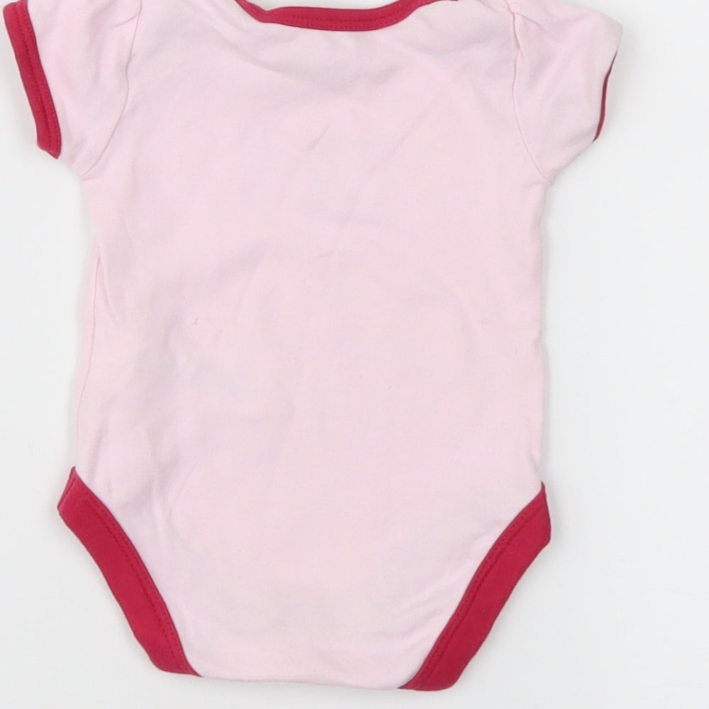 Mothercare Girls Pink Ringer T-Shirt Size Newborn