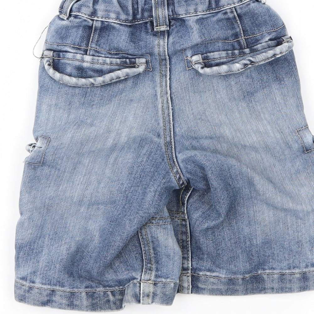Denim & Co. Boys Blue Denim Cargo Shorts Size 3-4 Years