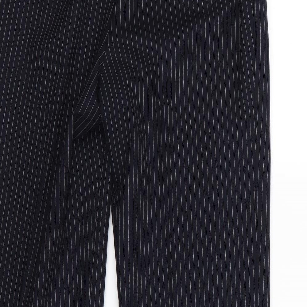 john tailor Mens Blue Striped Trousers Size 26 in L28 in